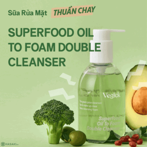 Sữa rửa mặt Vegick Superfood Oil to Foam Double Cleanser